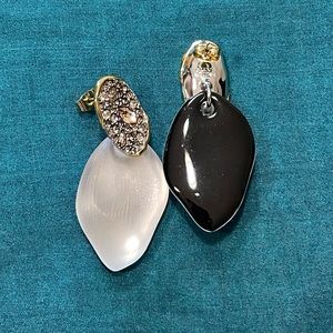 ALEXIS BITTAR LICITE & CRYSTAL EARRINGS - BRAND NEW